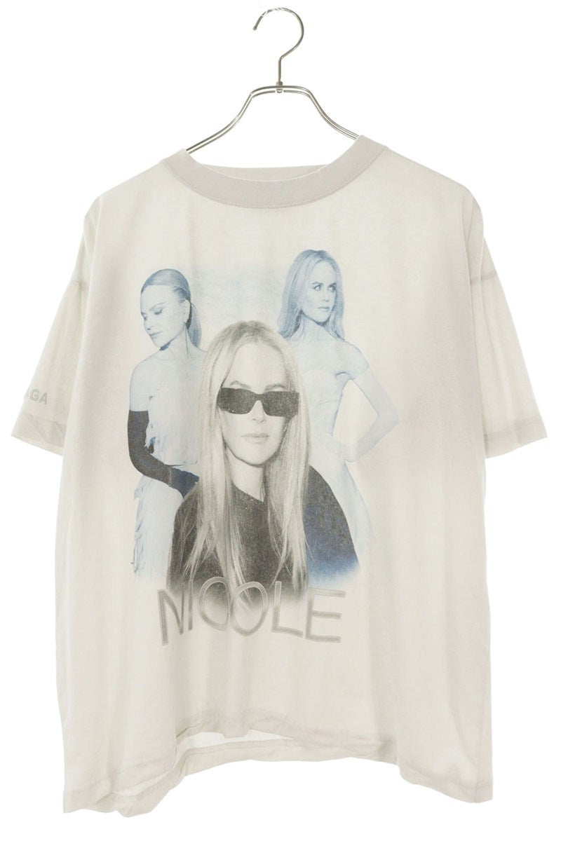 BALENCIAGA Ambassador Print T-Shirt Gray Size S