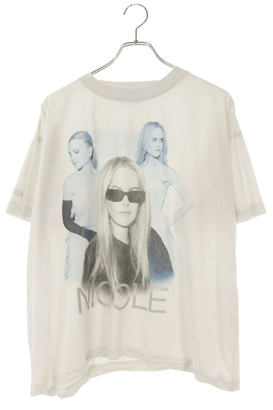 BALENCIAGA Ambassador Print T-Shirt Gray Size S