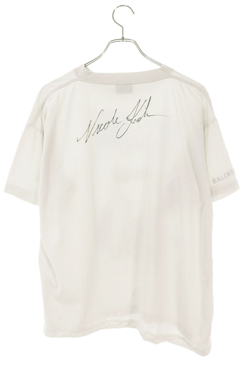 BALENCIAGA Ambassador Print T-Shirt Gray Size S