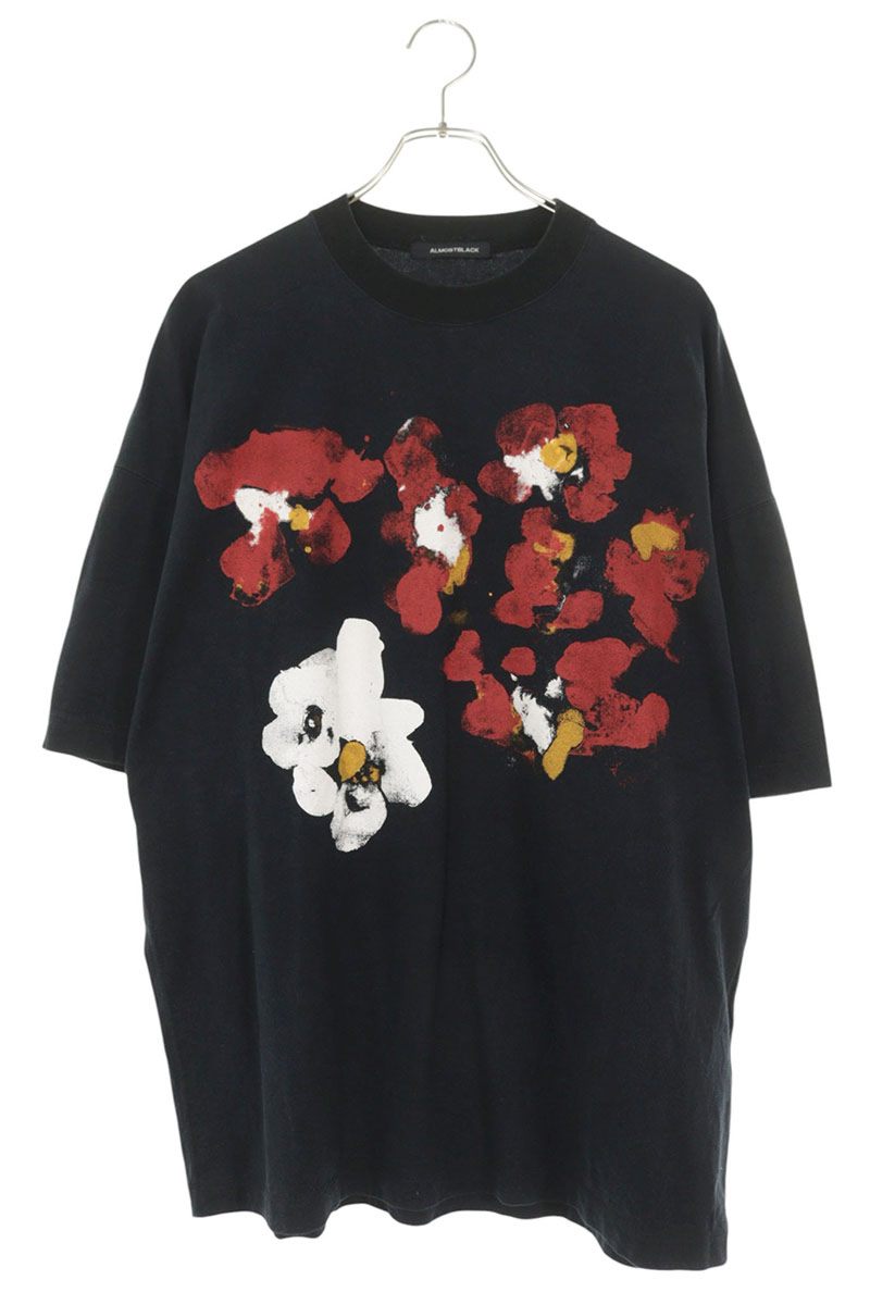 ALMOSTBLACK 24SS Cotton T-Shirt Black Size M