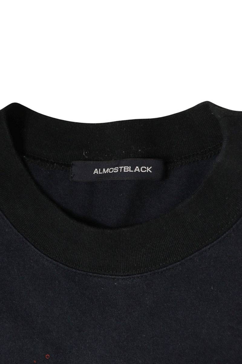 ALMOSTBLACK 24SS Cotton T-Shirt Black Size M