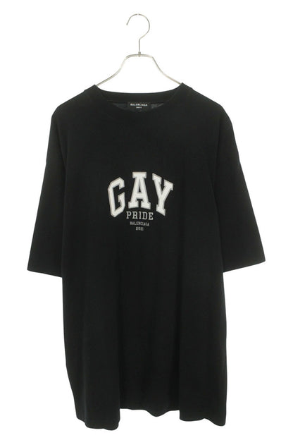 Balenciaga GAY PRIDE Embroidered T-Shirt Black Size S