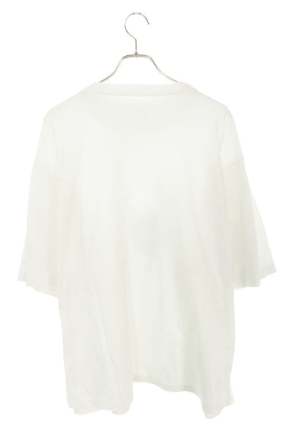 BALENCIAGA Planet Print Double Sleeve T-Shirt White Size M