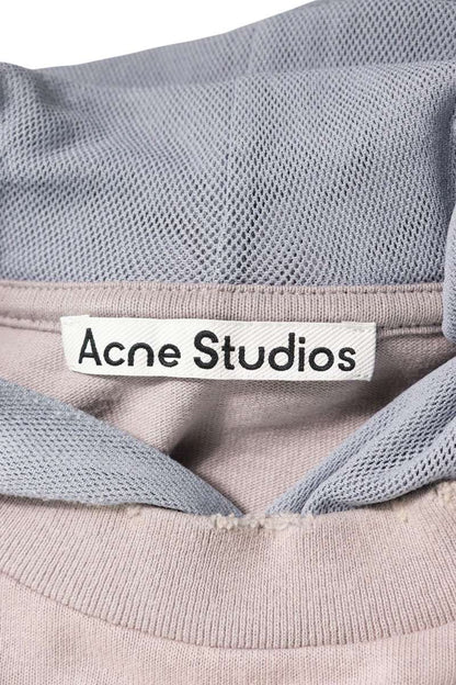 ACNE STUDIOS Layered Hooded T-Shirt Gray Size M
