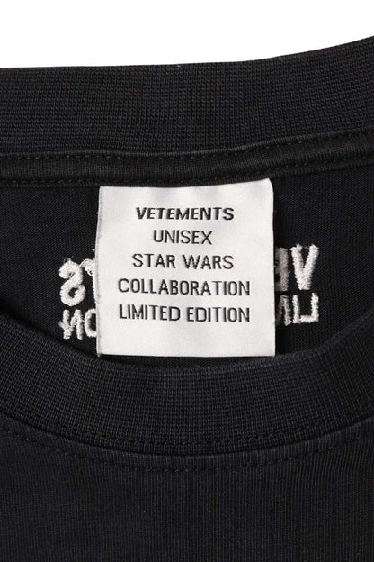 VETEMENTS Movie Print Oversized T-Shirt Black Cotton Size XS