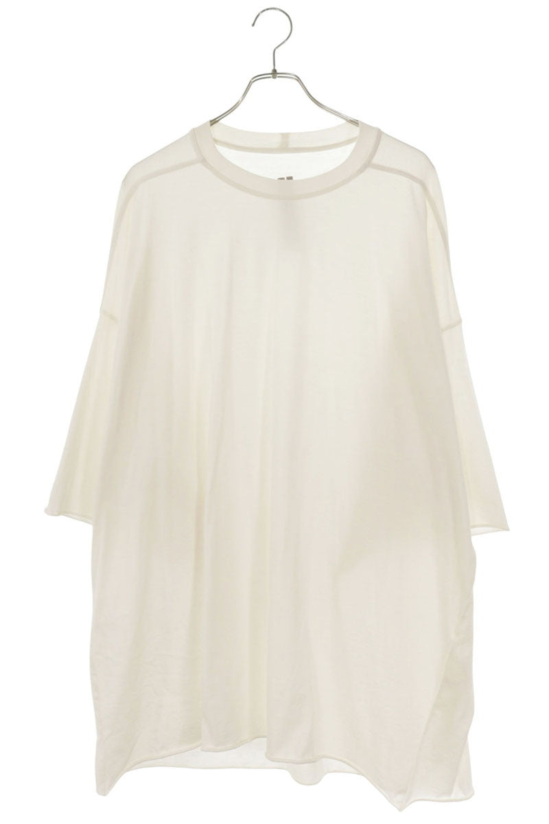 Rick Owens Cotton Oversized T-Shirt White Size XXL