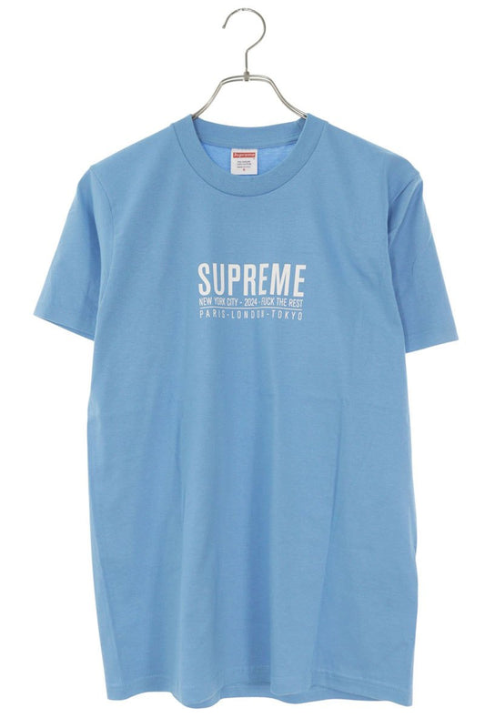 SUPREME Paris Tee Blue Size S