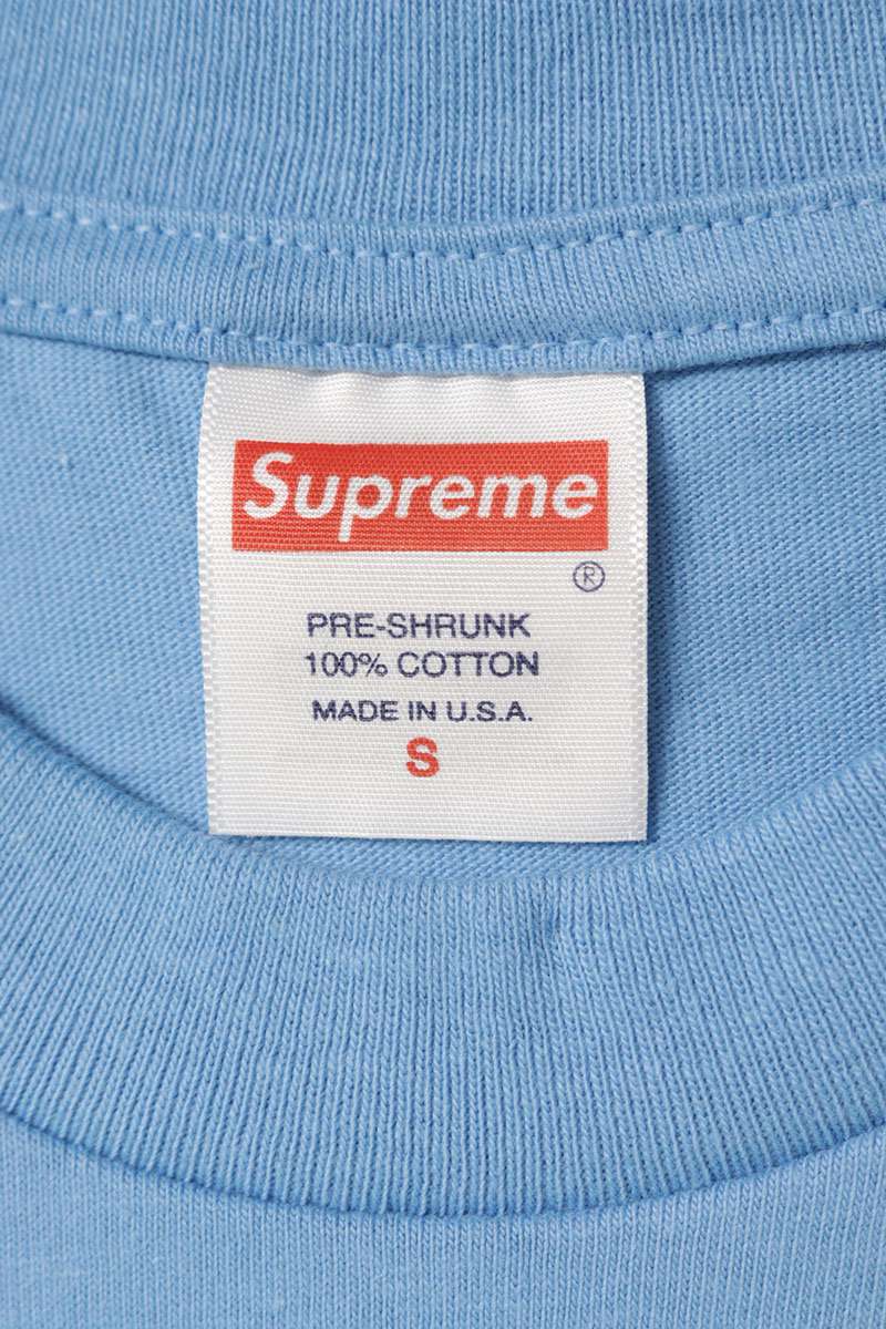 SUPREME Paris Tee Blue Size S