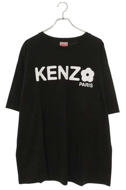 KENZO Logo Print Cotton T-Shirt Black Size XL