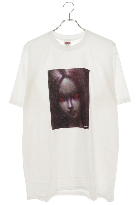 SUPREME 24AW Red Eyes Cotton Front Print Tee White Size L