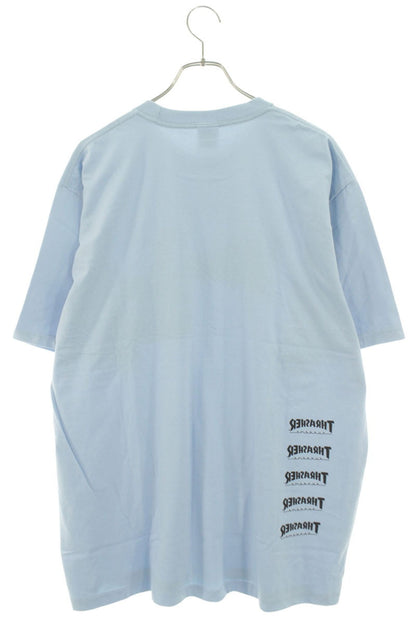 SUPREME 24AW Thrasher Back Tail Print Tee Light Blue Size XL