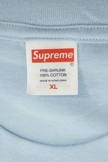 SUPREME 24AW Thrasher Back Tail Print Tee Light Blue Size XL