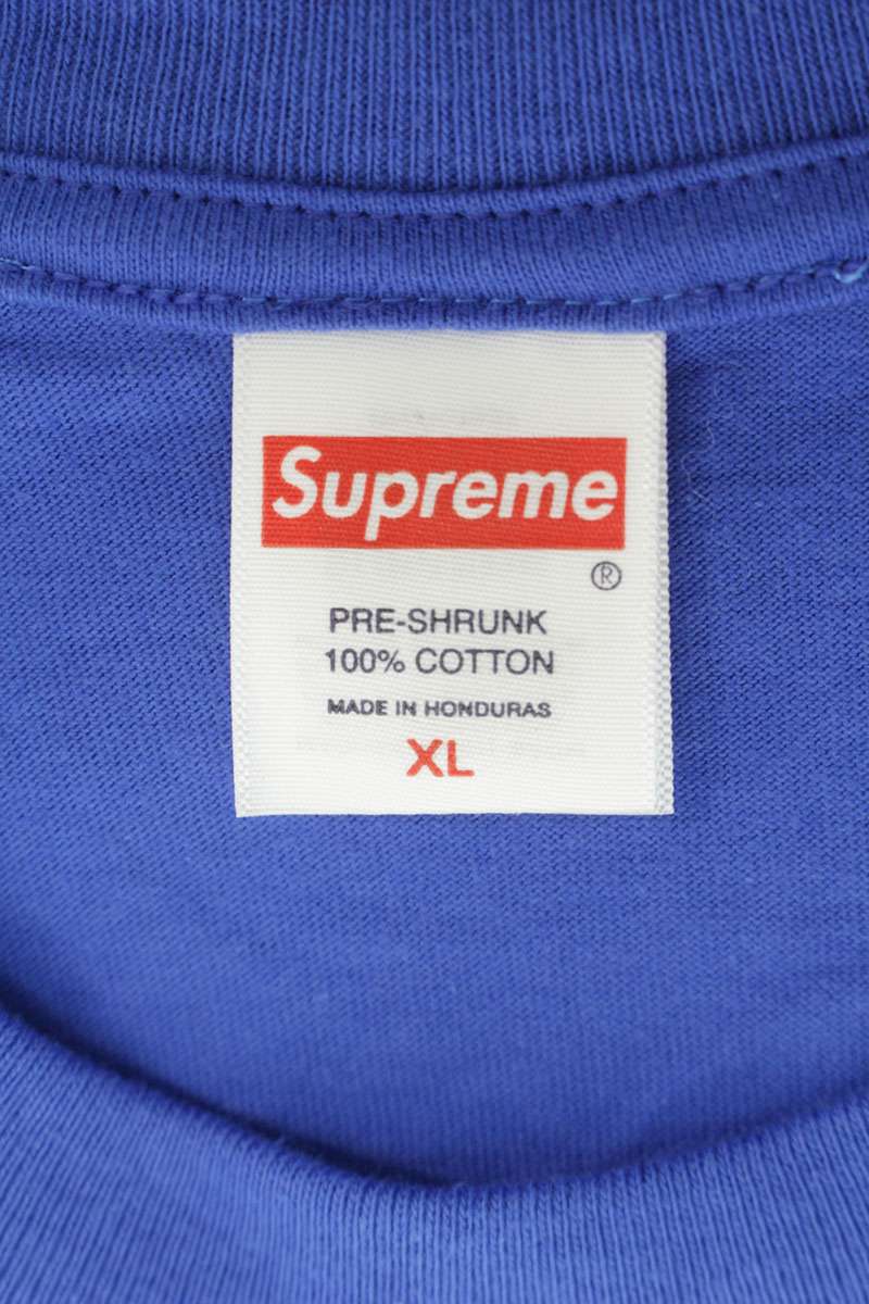 SUPREME 25AW Rx Logo Print Cotton Tee Blue Size XL