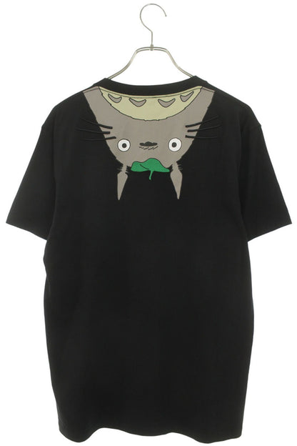 LOEWE Black Embroidered Logo Cotton T-Shirt Size L