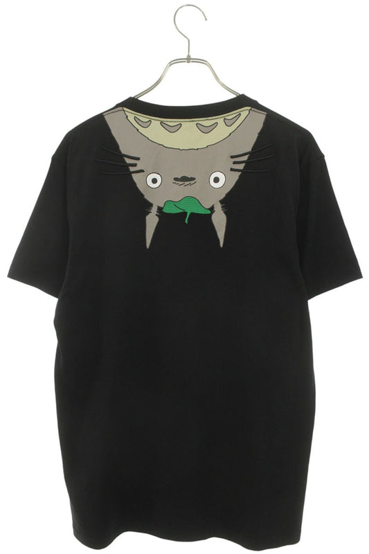 LOEWE Black Embroidered Logo Cotton T-Shirt Size L