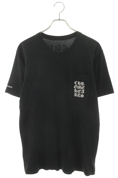 Chrome Hearts Back Text Print Tee Black Size M