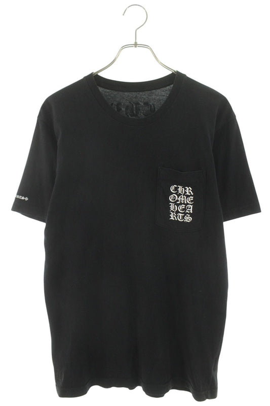 Chrome Hearts Back Text Print Tee Black Size M