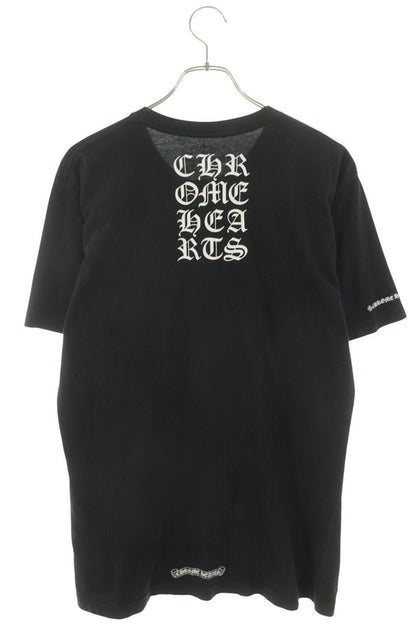 Chrome Hearts Back Text Print Tee Black Size M