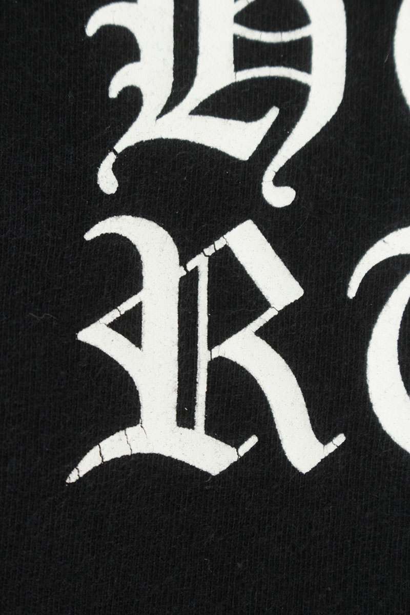 Chrome Hearts Back Text Print Tee Black Size M