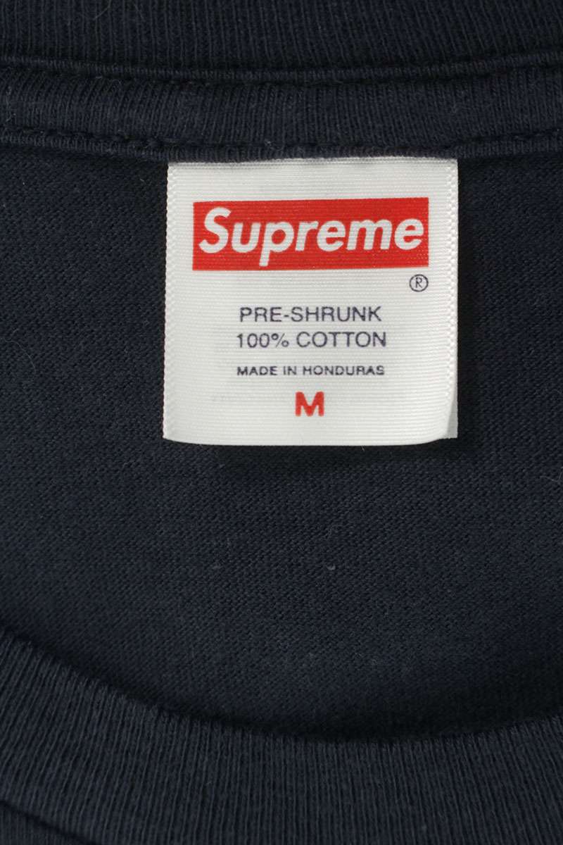 SUPREME 24AW Grinch Logo Print Cotton Tee Navy Size M