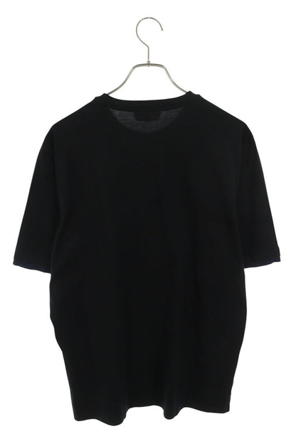 HERMES Black Cotton Layered Crewneck T-Shirt Size M