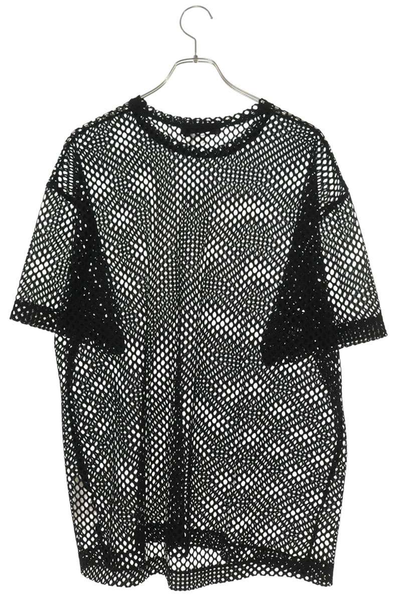 BLACK COMME des GARCONS Logo Print Mesh T-Shirt Black Size S