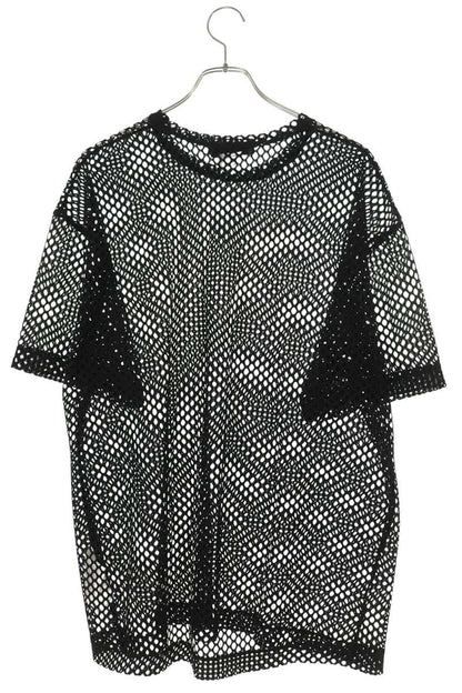 BLACK COMME des GARCONS Logo Print Mesh T-Shirt Black Size S