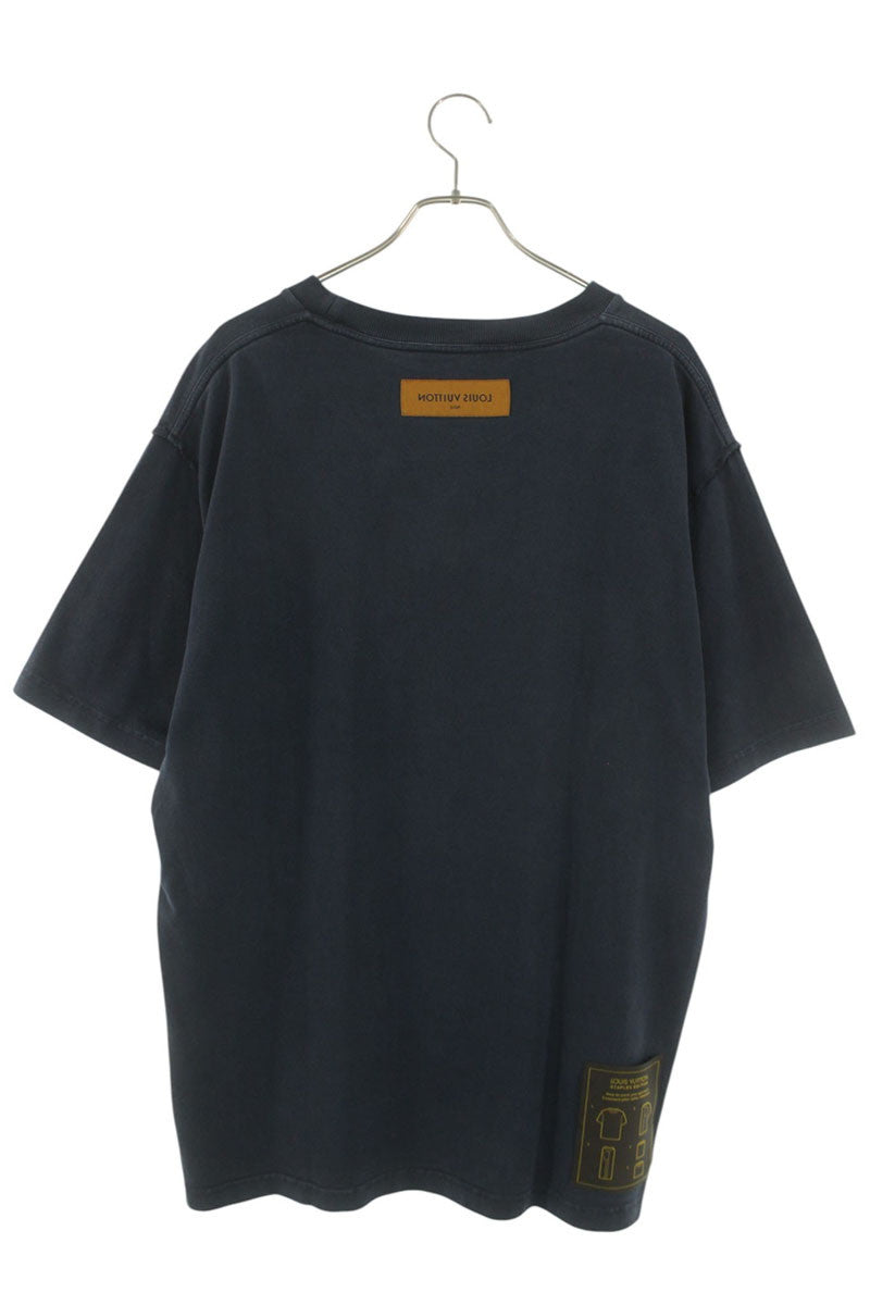 LOUISVUITTON Inside Out Cotton Tee Navy Size XXL