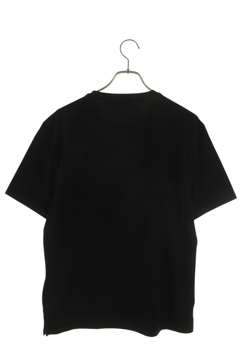 PRADA Triangle Logo Embroidered T-Shirt Black Size XL