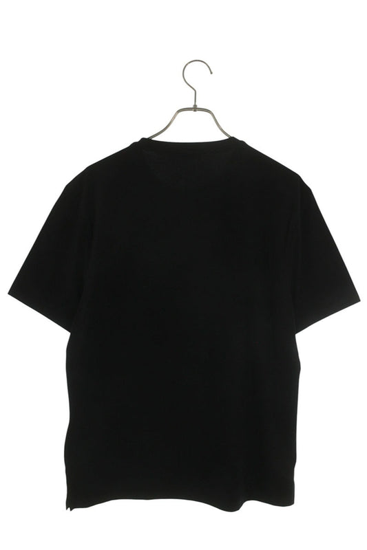 PRADA Triangle Logo Embroidered T-Shirt Black Size XL