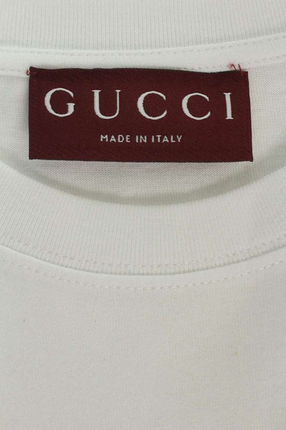 GUCCI White Florence Gucci Garden Print T-Shirt Size L