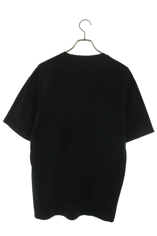PRADA Black Cotton Triangle Logo Patch T-Shirt Size L
