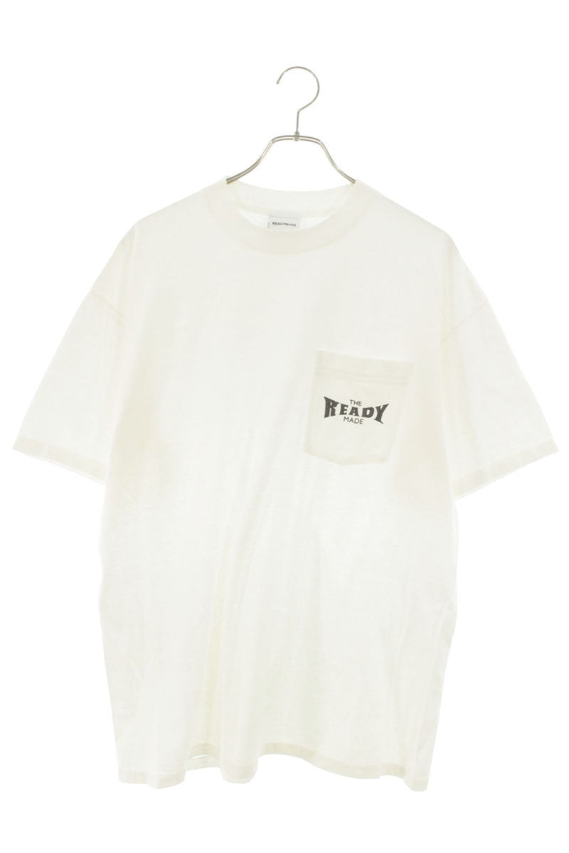 READYMADE Logo Print Pocket T-Shirt White Size L