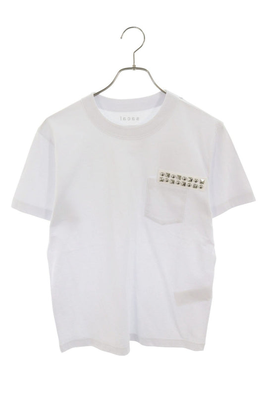 Sacai Studded Cotton T-Shirt Multi Size XS