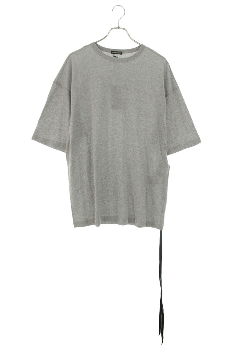 ANN DEMEULEMEESTER Gray Cotton Back Print T-Shirt Size XS