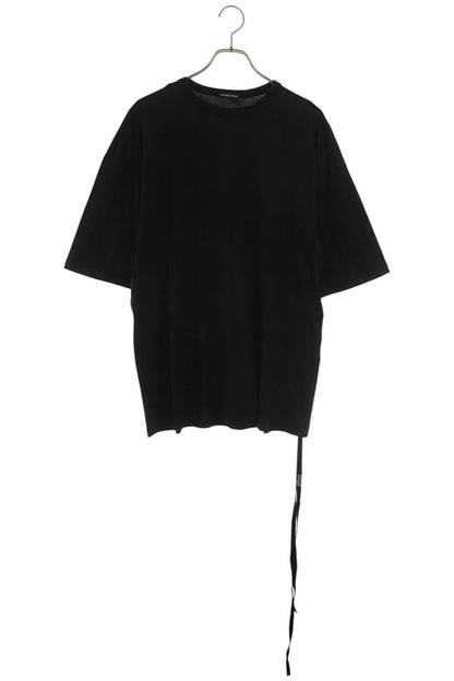ANN DEMEULEMEESTER Black Cotton Back Print T-Shirt Size S
