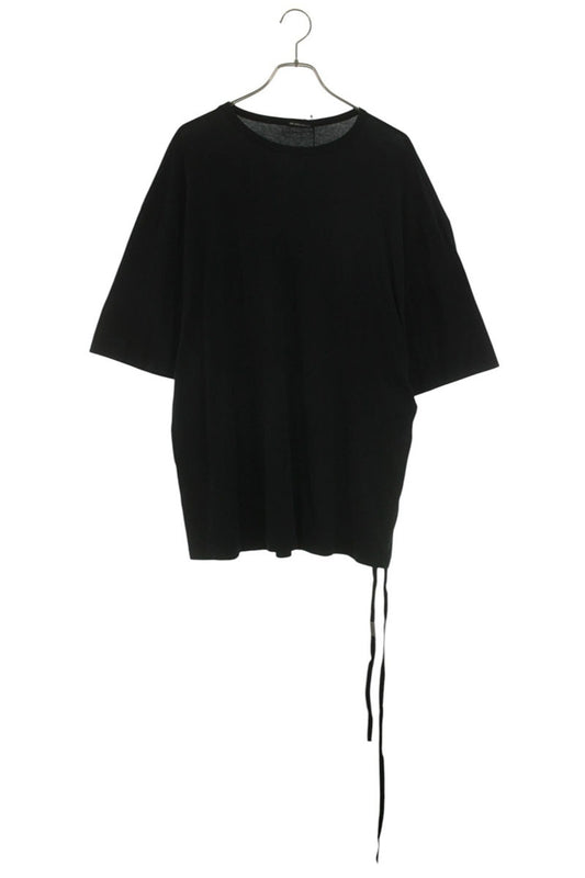 ANN DEMEULEMEESTER Black Cotton Back Print T-Shirt Size M