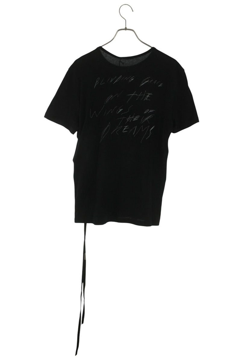 ANN DEMEULEMEESTER Black Front Patchwork Back Print Size S