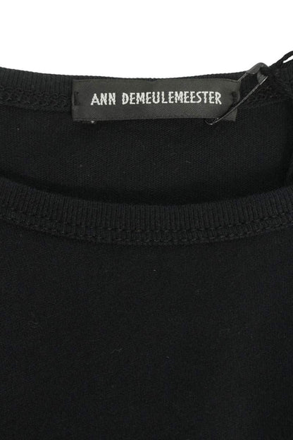 ANN DEMEULEMEESTER Black Front Patchwork Back Print Size S
