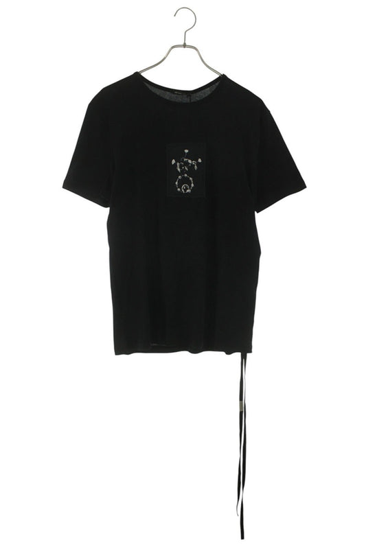 ANN DEMEULEMEESTER Black Front Patchwork Back Print Size L