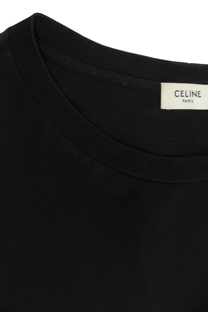CELINE Black Cotton "I AM THE BOY" Print T-Shirt Size S