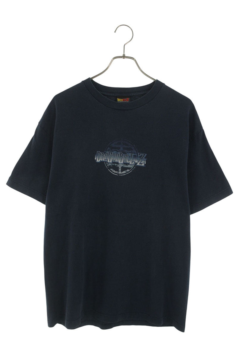 VINTAGE Dragon Ball Z Anime Print T-Shirt Navy Cotton Size L