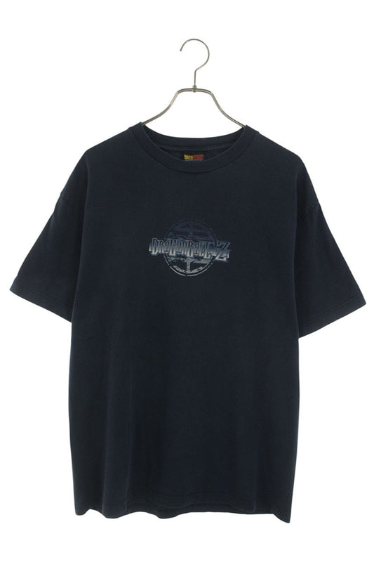 VINTAGE Dragon Ball Z Anime Print T-Shirt Navy Cotton Size L