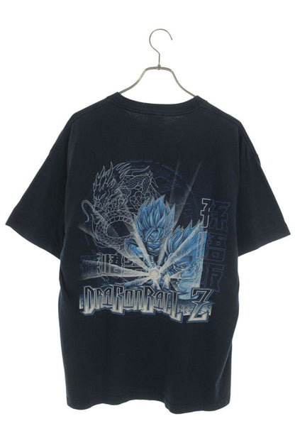 VINTAGE Dragon Ball Z Anime Print T-Shirt Navy Cotton Size L