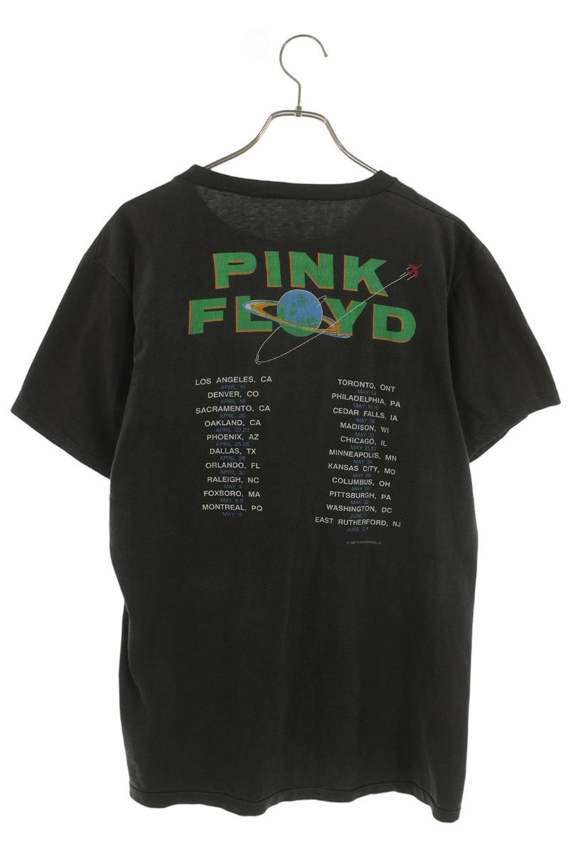 VINTAGE Black Pink Floyd 1987 Tour T-Shirt Size M