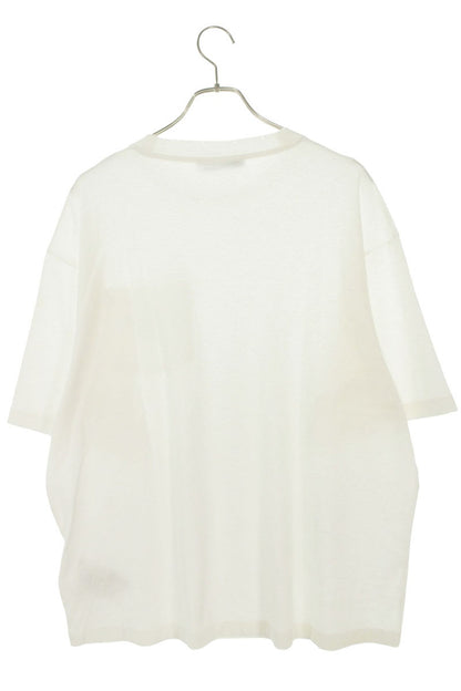 ACNE STUDIOS SS26 Logo Pocket T-Shirt White Cotton Size M