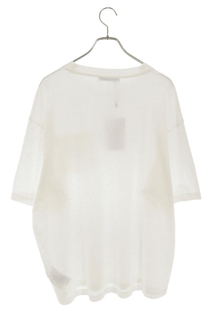 ACNE STUDIOS SS26 Logo Pocket T-Shirt White Cotton Size L