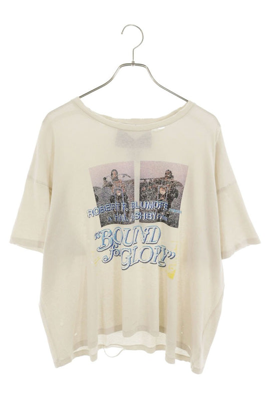 Paly Hollywood SS26 BOUND GLORY TEE Distressed White Size M