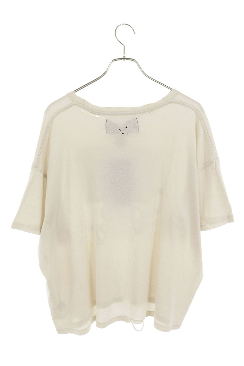 Paly Hollywood SS26 BOUND GLORY TEE Distressed White Size M