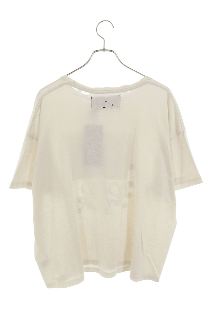 Paly Hollywood SS26 BOUND GLORY TEE Distressed White Size L